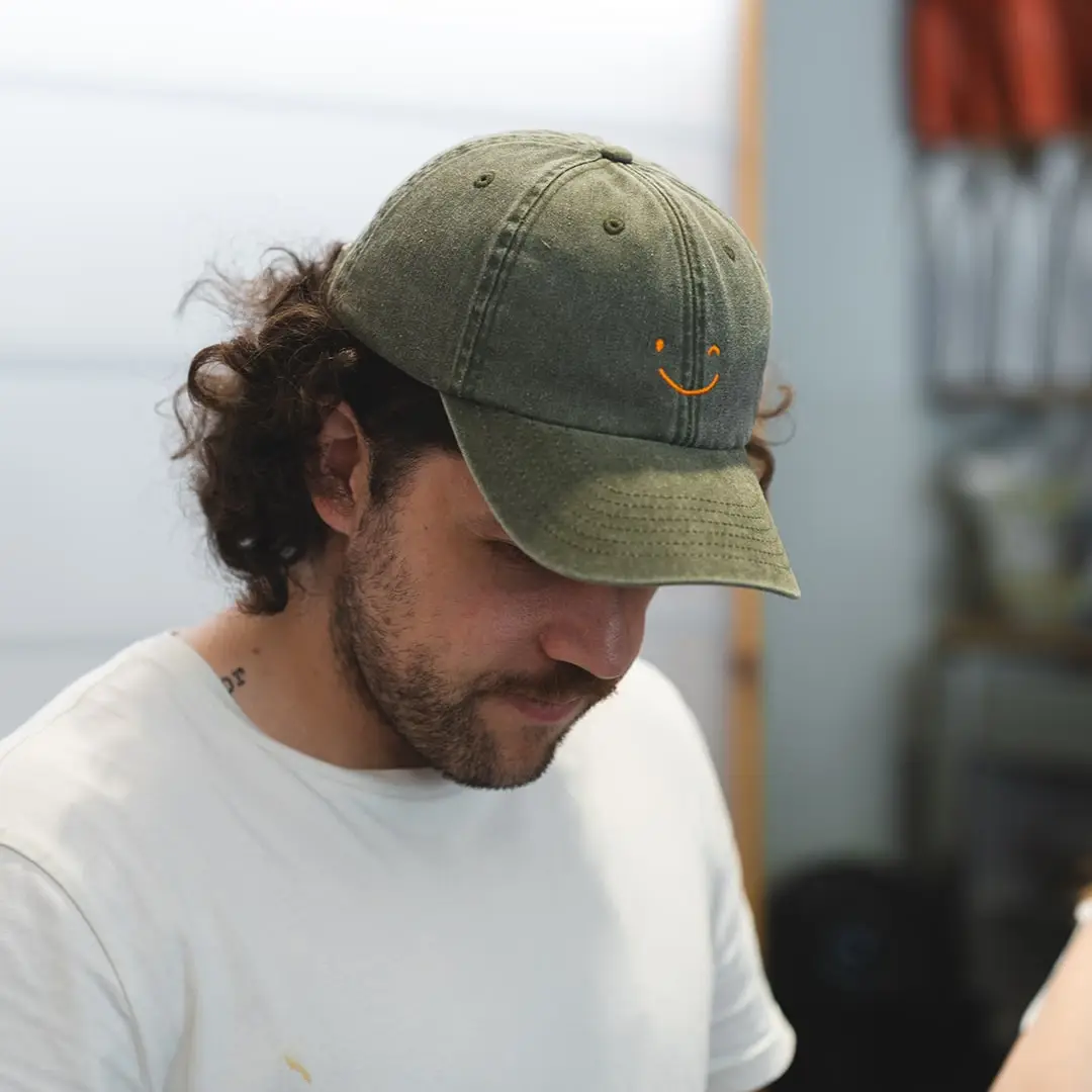 Sweet Spot Kaffee Cap in grün-oranger Special Edition