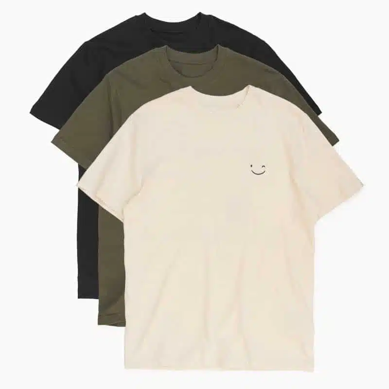 Sweet Spot Kaffee T-Shirts in schwarz, grün und beige