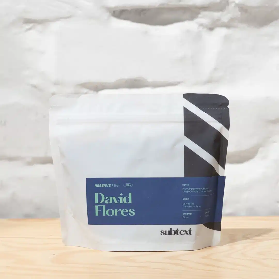 Subtext Peru washed David Flores Sidra