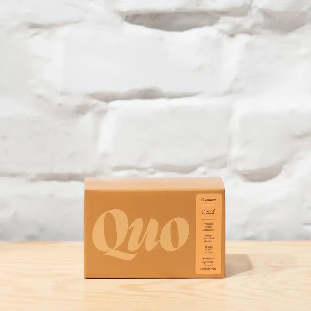 Quo Kolumbien decaf Azahar Rosado washed E. A. Decaf