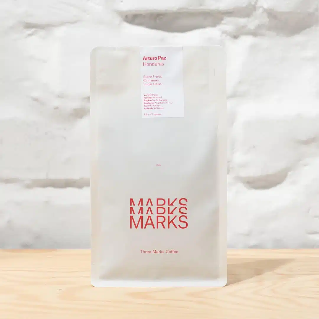 THREE MARKS Honduras washed Arturo Paz Pacas