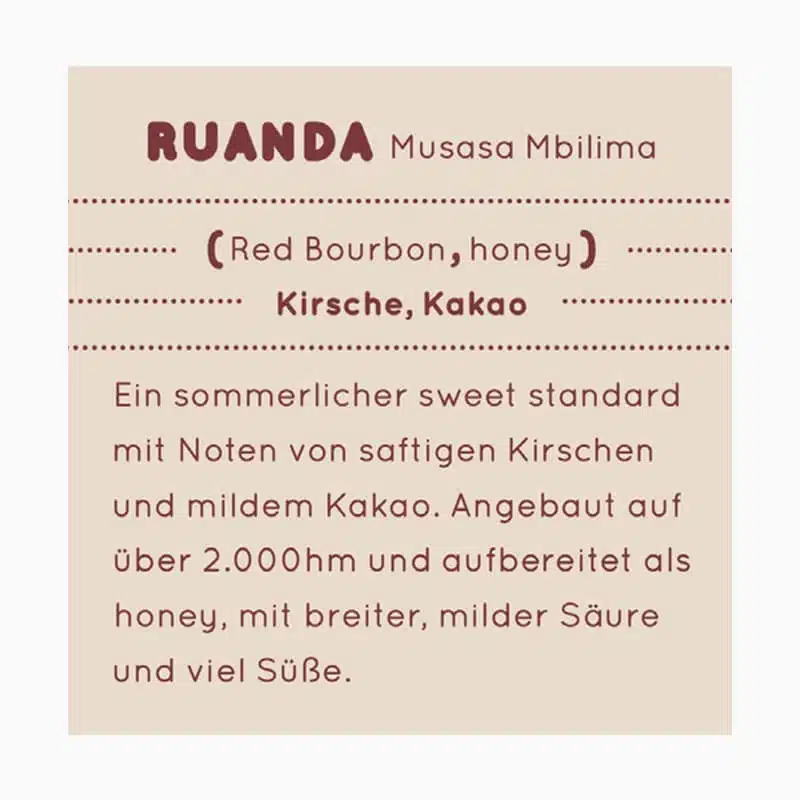 sweet standard – Ruanda honey Musasa Mbilima – Bild 5