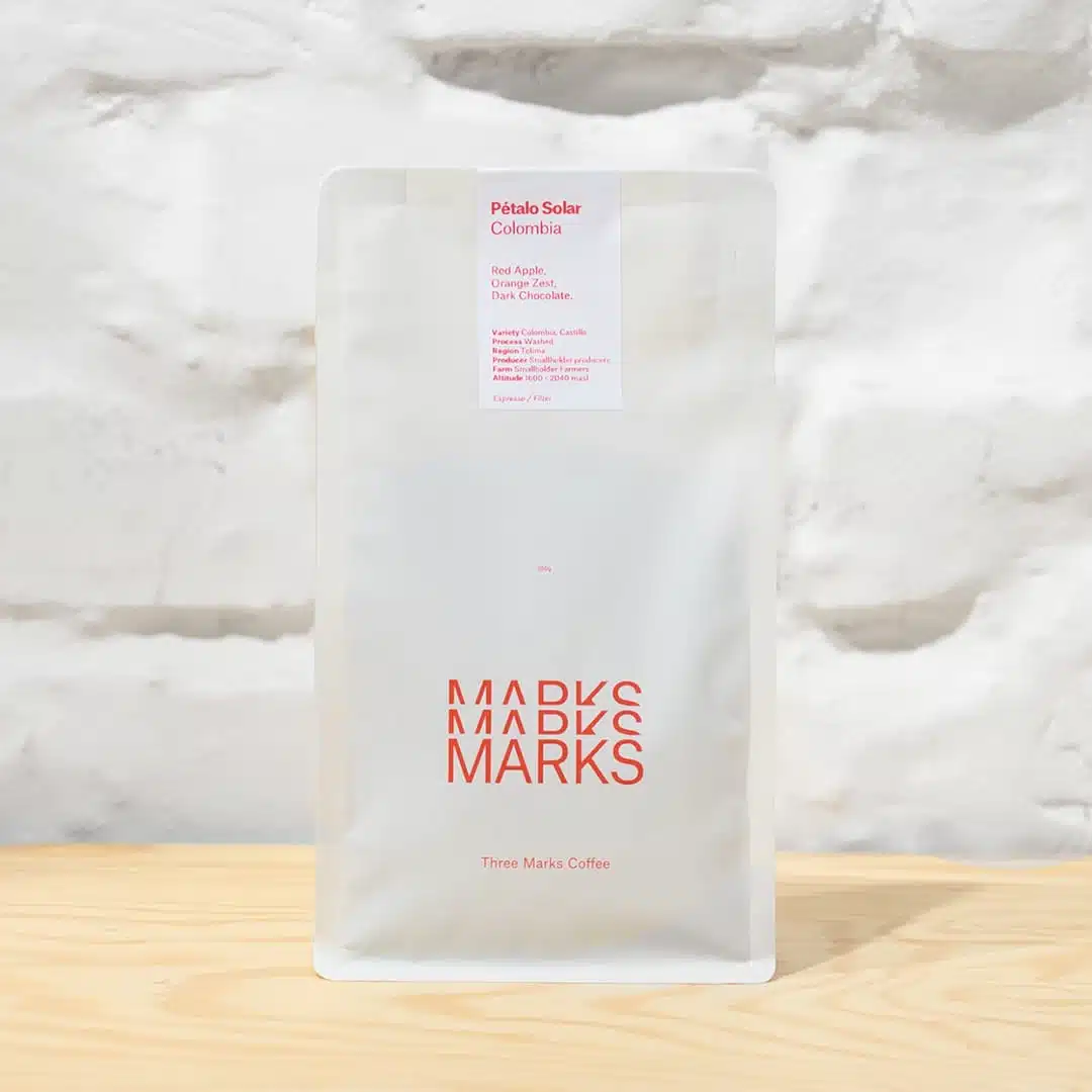 THREE MARKS Kolumbien washed Pétalo Solar